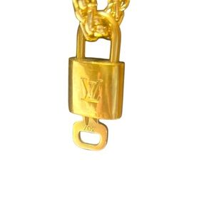 Louis Vuitton lock and key necklace